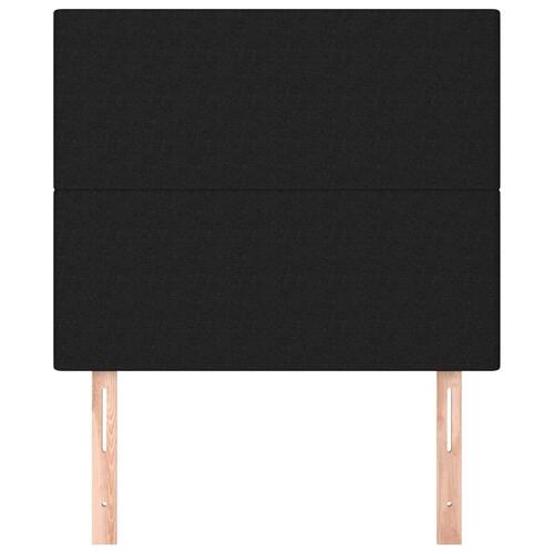 Sengegavle 2 stk. 90x5x78/88 cm stof sort