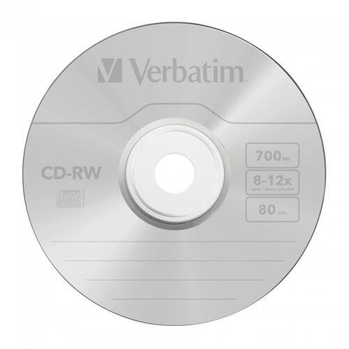 CD-RW Verbatim 10 enheder 700 MB 12x