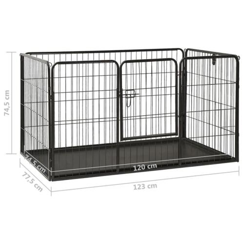 Hvalpegård 123x77,5x74,5 cm stål