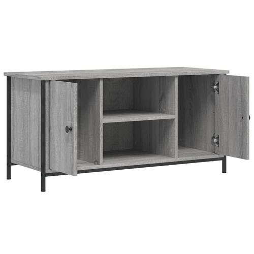 Tv-bord 100x40x50 cm konstrueret træ grå sonoma-eg