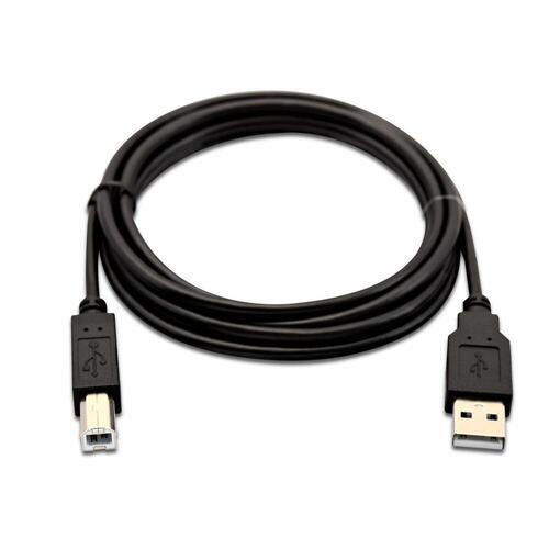 USB A til USB B-kabel V7 V7USB2AB-02M-1E Sort