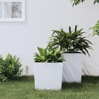 Plantekrukke 21/32 l udtagelig indsats PP rattanlook hvid