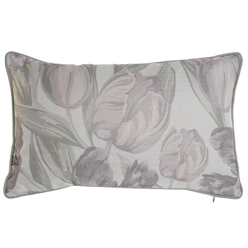 Pude Home ESPRIT Udskrevet Tulipan 50 x 10 x 30 cm