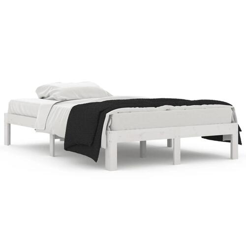 Sengeramme 120x190 cm Small Double massivt træ hvid