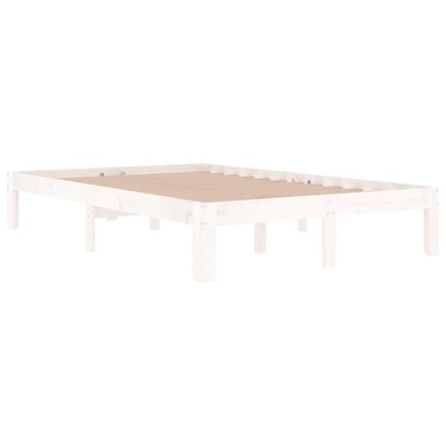 Sengeramme 120x190 cm Small Double massivt træ hvid