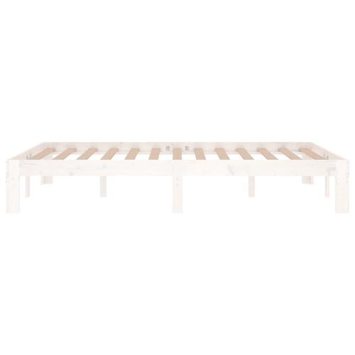 Sengeramme 120x190 cm Small Double massivt træ hvid