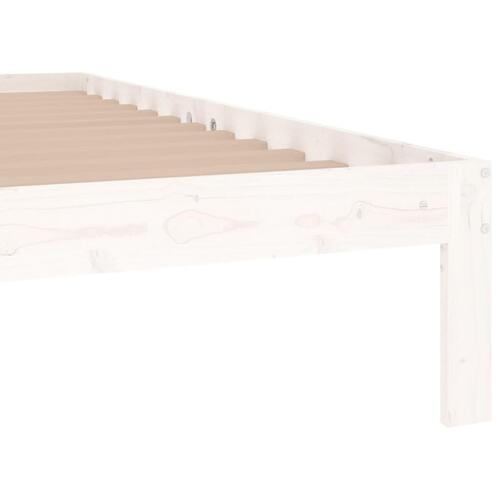 Sengeramme 120x190 cm Small Double massivt træ hvid