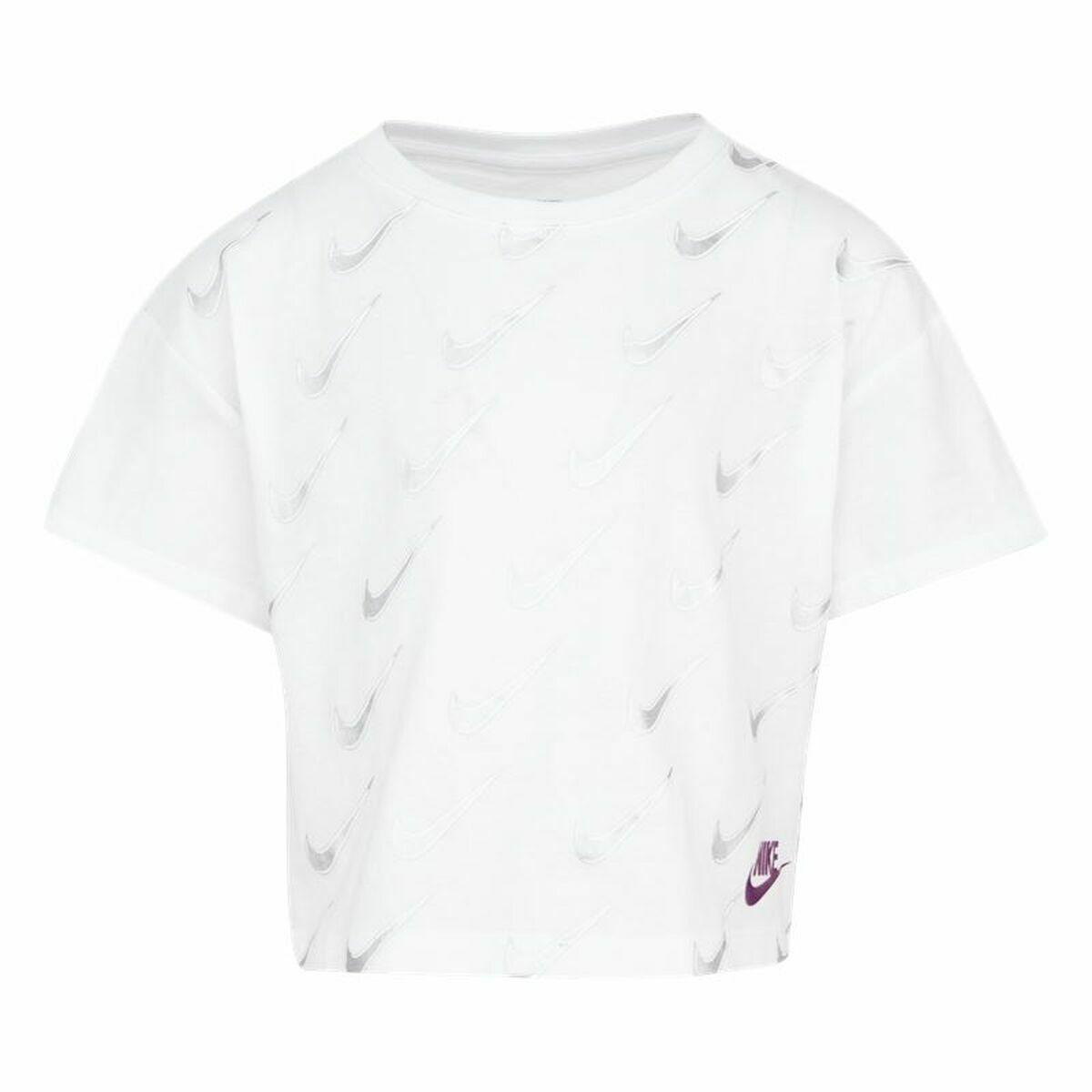 Børne Kortærmet T-shirt Nike Sb Icon Hvid 2-3 år