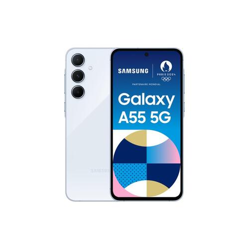 Smartphone Samsung Galaxy A55 Octa Core 8 GB RAM 128 GB Blå