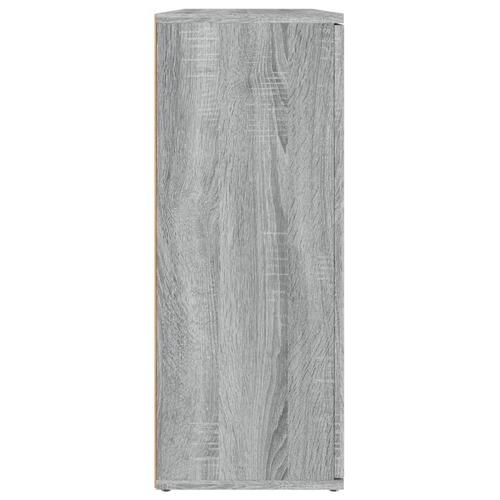 Skænk 91x29,5x75 cm konstrueret træ grå sonoma-eg