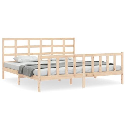 Sengeramme uden madras 160x200 cm massivt fyrretræ