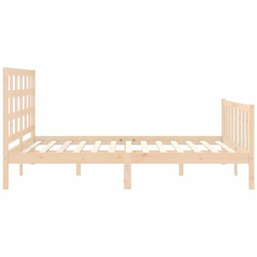 Sengeramme uden madras 160x200 cm massivt fyrretræ