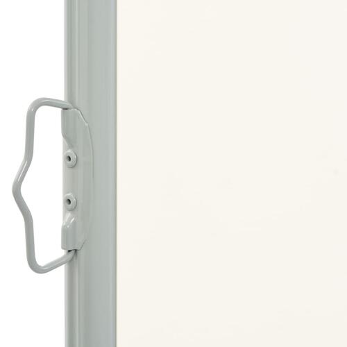 Sammenrullelig sidemarkise til terrassen 160 x 300 cm creme