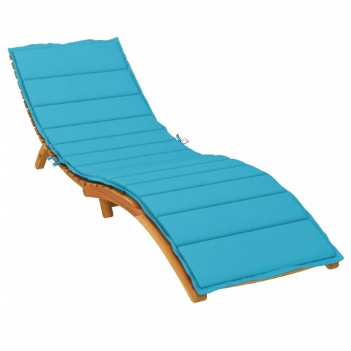 Hynde til liggestol i oxfordstof - turkis, 200 × 70 × 4 cm