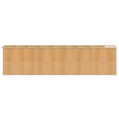 Haveskur 192x772x223 cm galvaniseret stål lysebrun