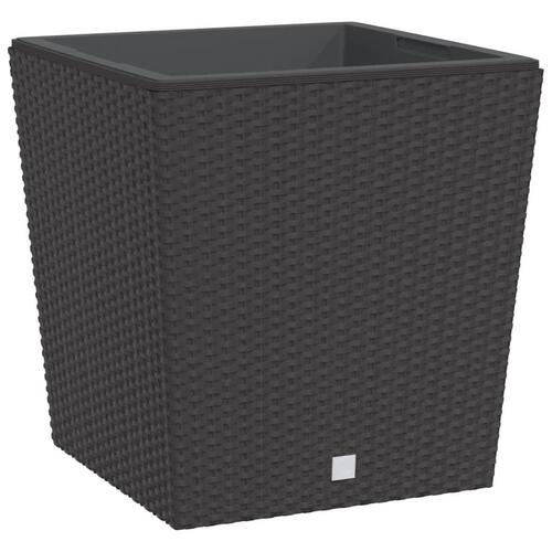 Plantekrukke 37/64 l udtagelig indsats PP rattanlook brun