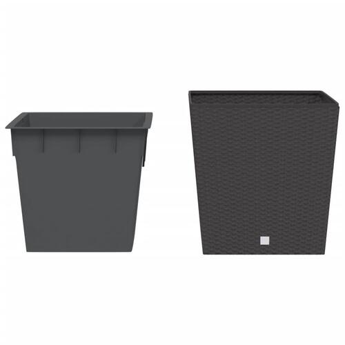 Plantekrukke 37/64 l udtagelig indsats PP rattanlook brun