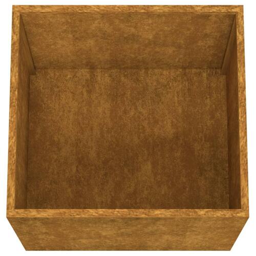 Plantekasser 2 stk. 49x47x46 cm cortenstål