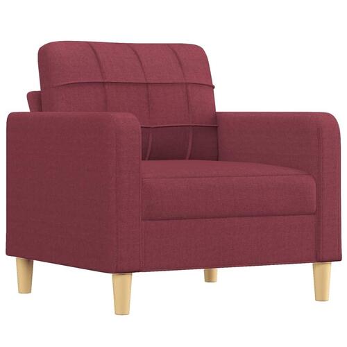 Lænestol 60 cm stof vinrød