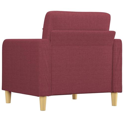 Lænestol 60 cm stof vinrød