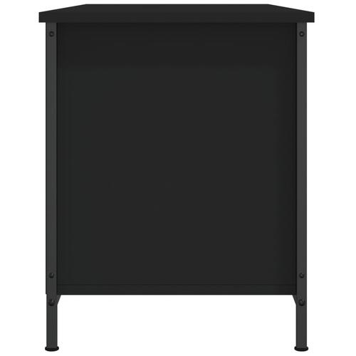 Tv-bord 100x40x50 cm konstrueret træ sort