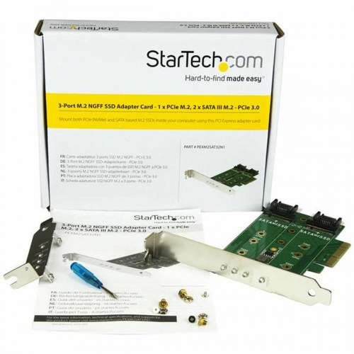 PCI Express controllerkort til M.2/SATA - Startech PEXM2SAT32N1