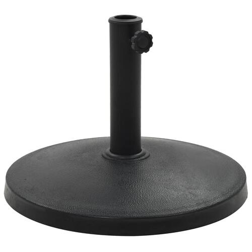 Parasolfod rund polyresin 10 kg sort