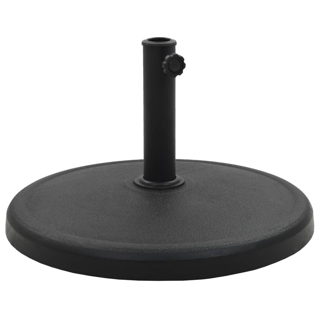 Parasolfod rund polyresin 19 kg sort