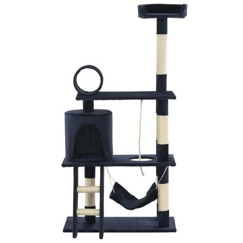 Kradsetræ med sisal til katte 140 cm mørkeblå