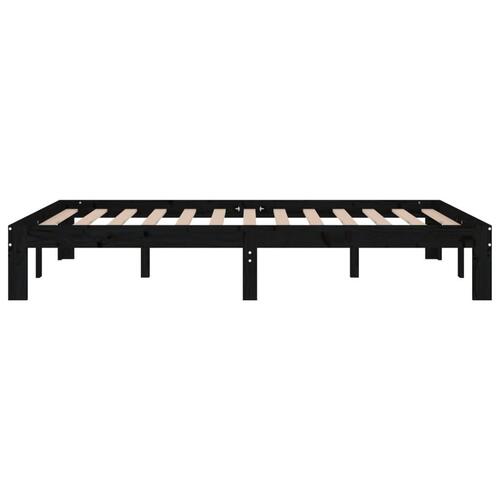 Sengeramme 120x190 cm Small Double massivt træ sort