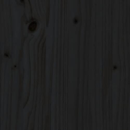 Sengeramme 120x190 cm Small Double massivt træ sort