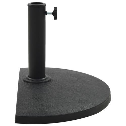 Parasolfod rund polyresin 9 kg sort