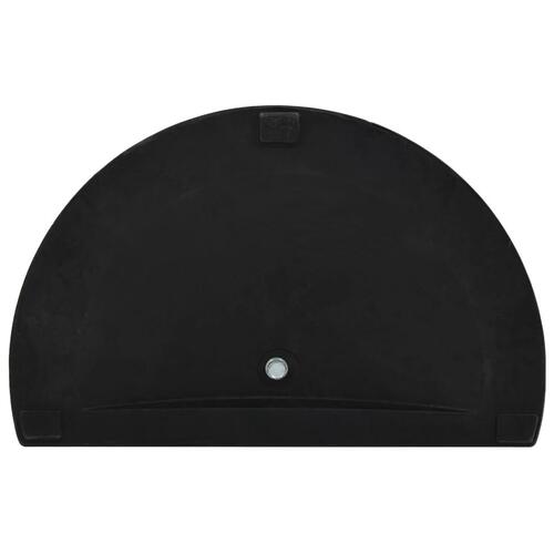 Parasolfod rund polyresin 9 kg sort