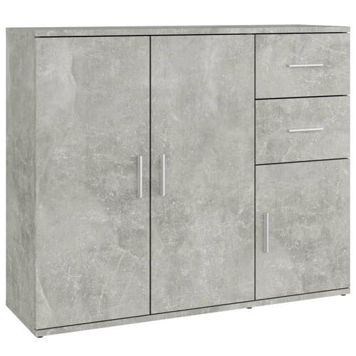 Skænk 91x29,5x75 cm konstrueret træ betongrå