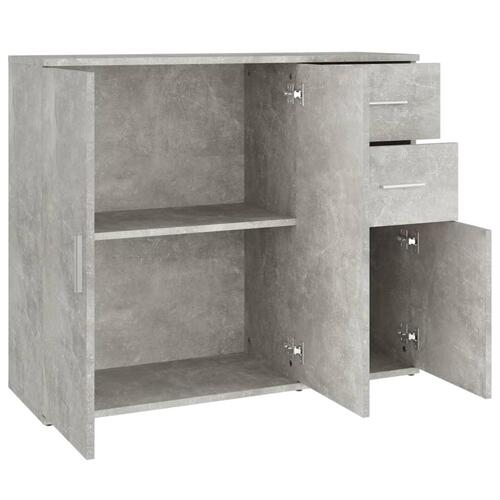 Skænk 91x29,5x75 cm konstrueret træ betongrå