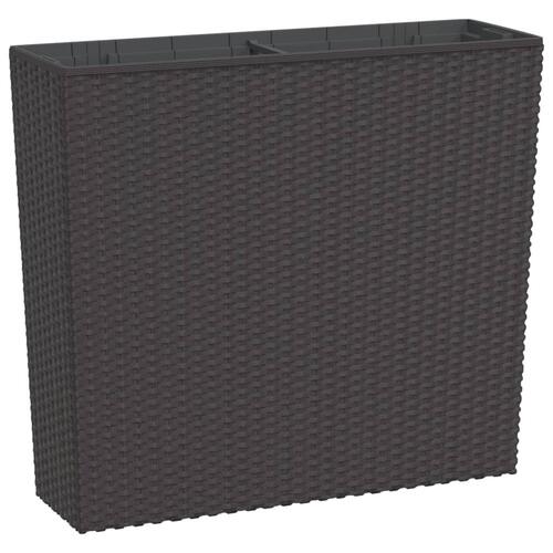 Plantekrukke 12/44 l udtagelig indsats PP rattanlook brun