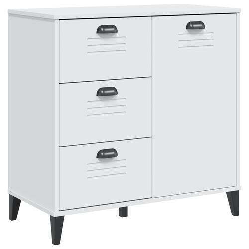 Skænk VIKEN 80x40x80 cm konstrueret træ hvid