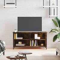 Tv-bord 100x40x50 cm konstrueret træ røget egetræsfarve