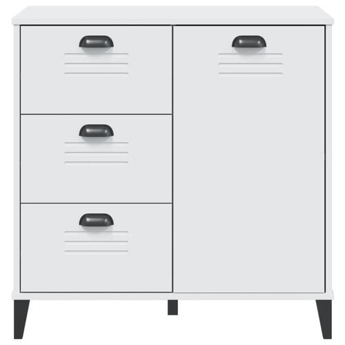 Skænk VIKEN 80x40x80 cm konstrueret træ hvid
