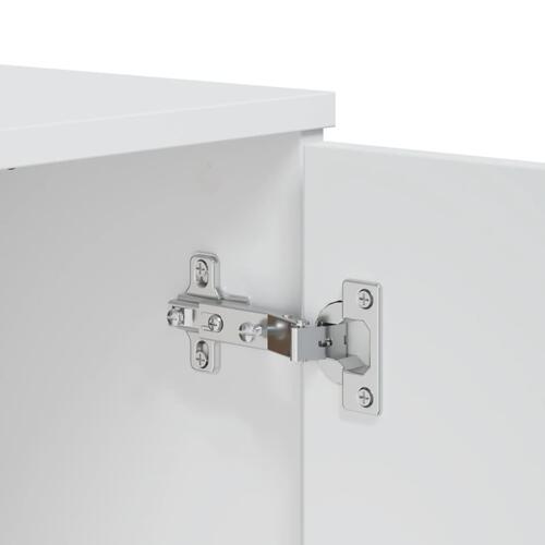Skænk VIKEN 80x40x80 cm konstrueret træ hvid