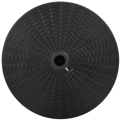 Parasolfod 25 kg rund sort