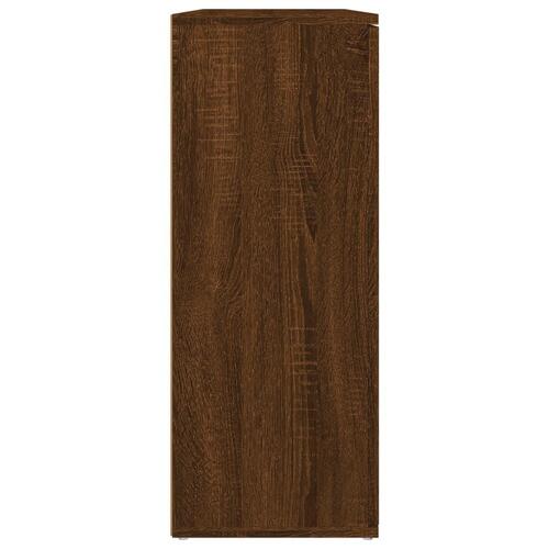 Skænk 91x29,5x75 cm konstrueret træ brun egetræsfarve