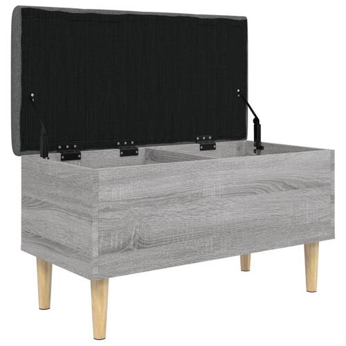 Skobænk 82x42x46 cm konstrueret træ grå sonoma-eg