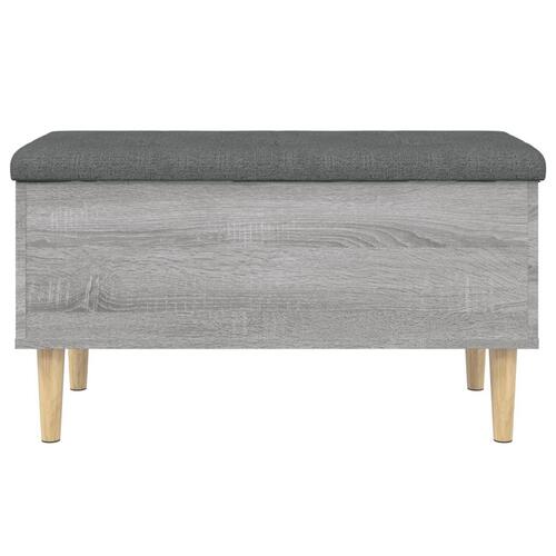 Skobænk 82x42x46 cm konstrueret træ grå sonoma-eg