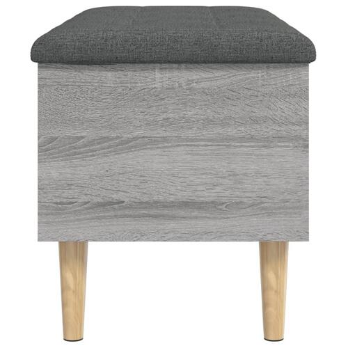 Skobænk 82x42x46 cm konstrueret træ grå sonoma-eg