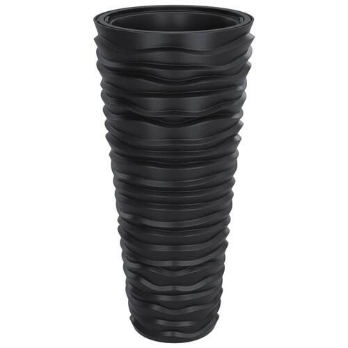 Plantekrukke 18/45 l udtagelig indsats rillet design antracit