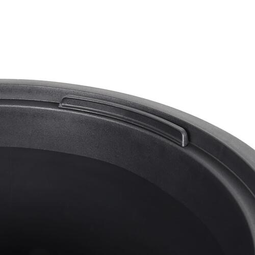 Plantekrukke 18/45 l udtagelig indsats rillet design antracit