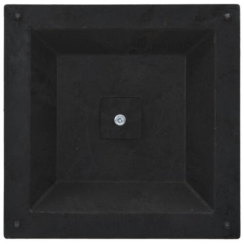 Parasolfod bronzefarvet firkantet 12 kg polyresin