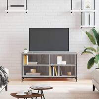 Tv-bord 100x40x50 cm konstrueret træ grå sonoma-eg