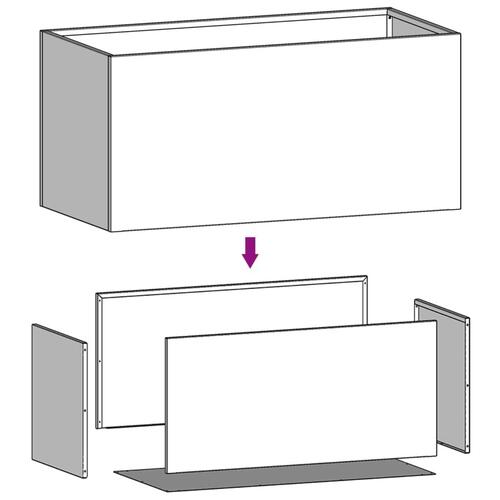 Plantekasse 62x40x39 cm cortenstål